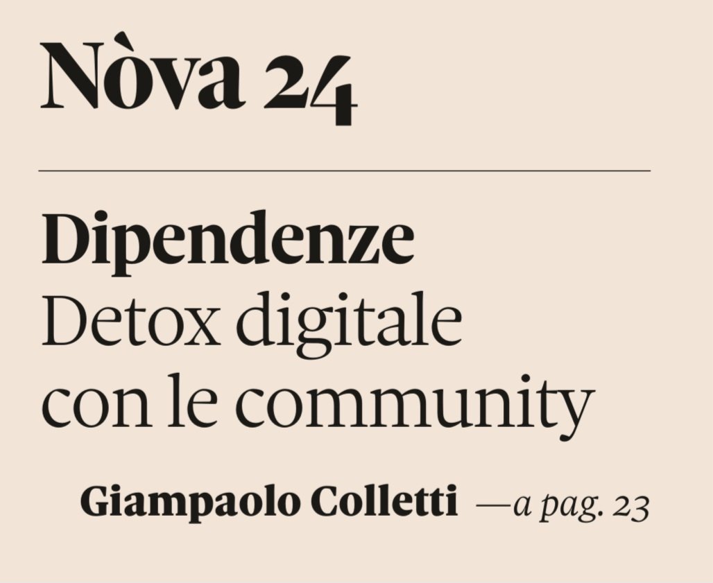 Sorpresa. Il dissenso gentile all’always-on parte timidamente dalla generazione Z. Siamo al giro di boa di una disconnessione intenzionale? Oggi su Nòva del Sole24Ore scrivo di digital detox. La ricerca EY e le interviste a Sandro Formica e Laura Marciano #24luglio #digitaldetox