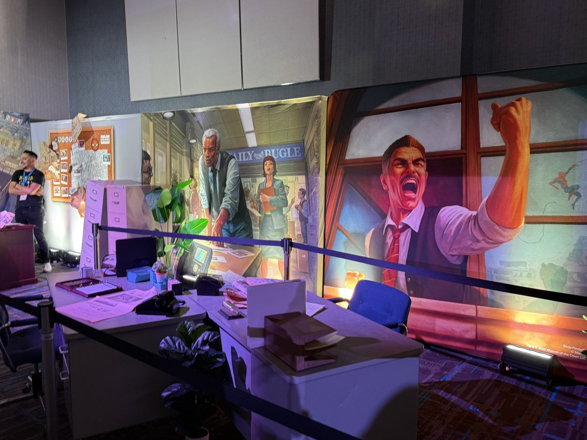 The official #SpiderMan x #MagictheGathering collaboration is here!

Five of the pre-built decks showed off at #SDCC focus on Spidey himself, Spider-Man 2099, Venom, Spider-Gwen, and Miles Morales.