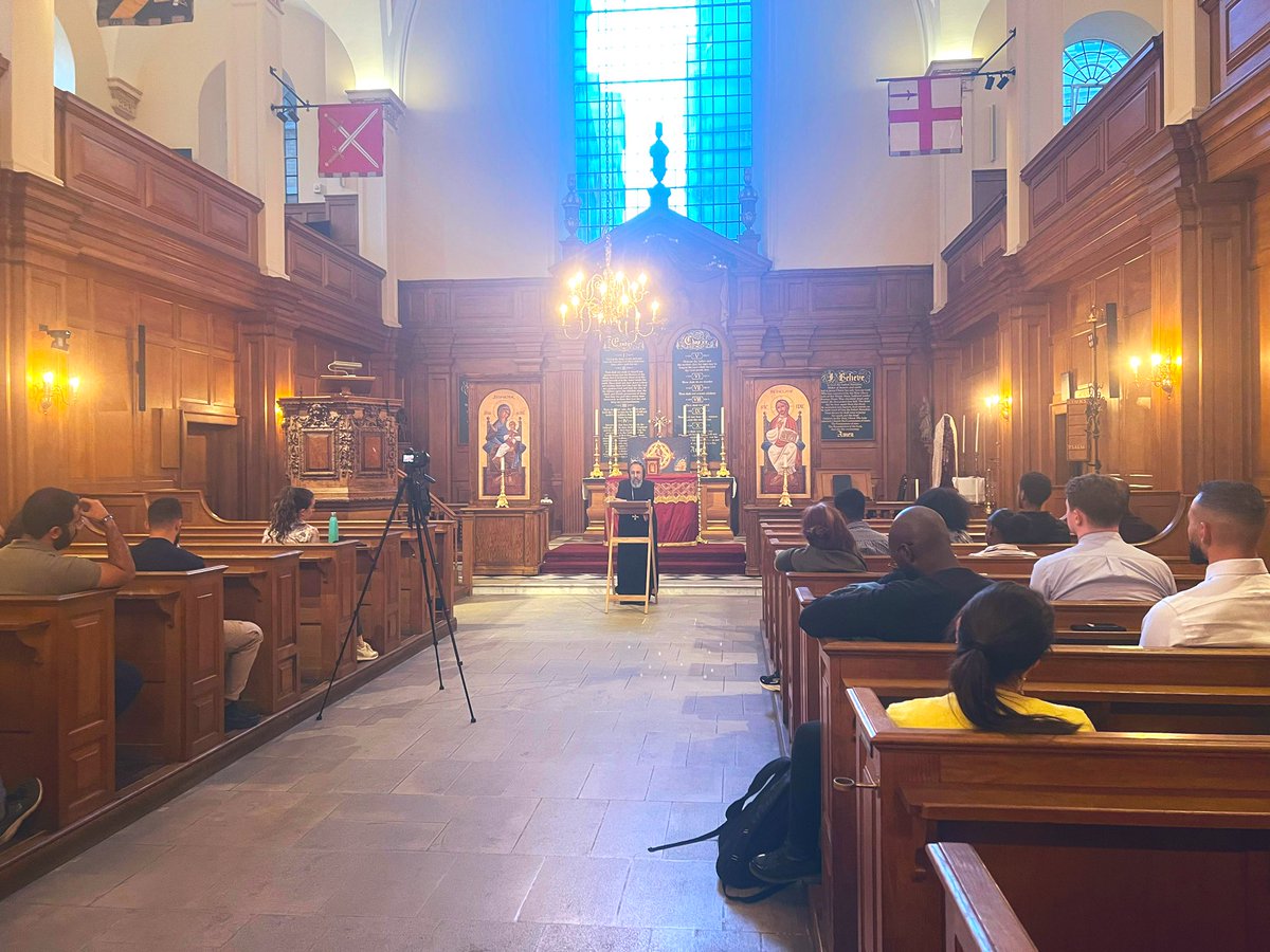 BishopAngaelos's tweet image. A wonderful evening yesterday at @TheSanctuary for our fortnightly @GVFellowshipUK meeting, with a reflection and conversation around “Navigating an online world”
“Dorotheus of Gaza says, ‘When we live together with our brethren, we reap great benefits for our souls, for what…