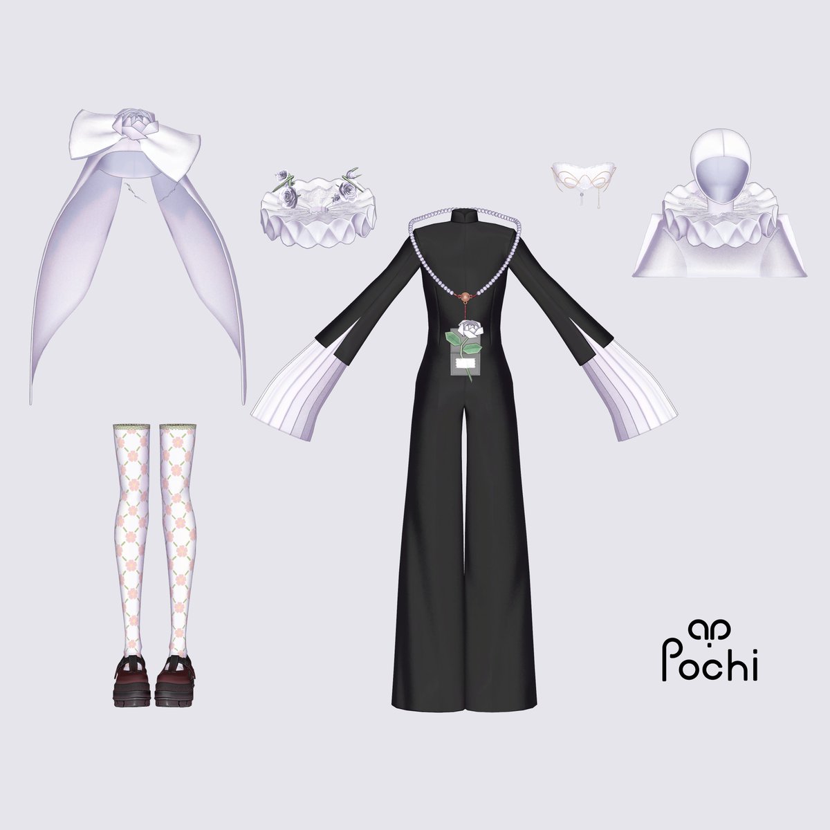 PochibyKT's tweet image. 【衣装対応のお知らせ】
『Lost Bloom - 私をさがして』
を、YMファンメイドとして対応いたしました。
クラシカルな装いと、それに抗う個性を調和させた作品です。
Women S,M,L対応です。

このあと１８：００から発売いたします。

#PochibyKT #YMファンメイド