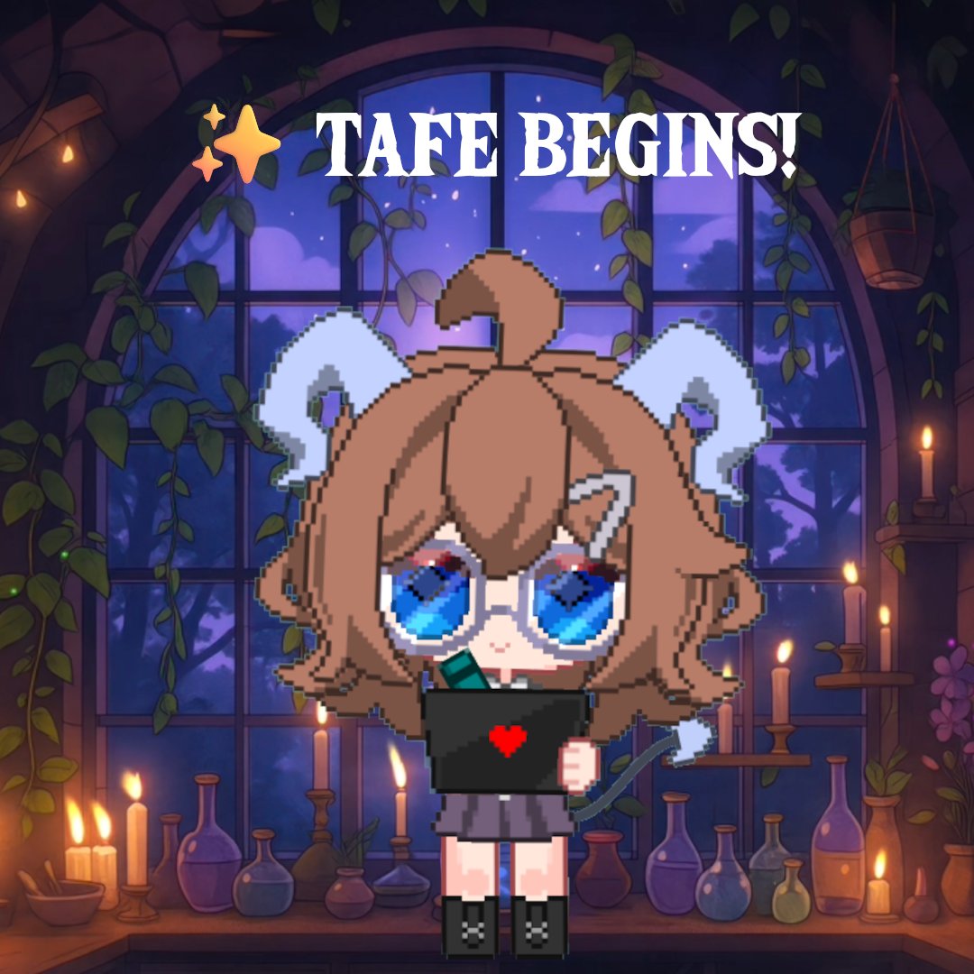 ZoSister's tweet image. ✨ TAFE begins!

Had orientation yesterday, and classes start next week—so stream times may shift while I settle into the new schedule 📚💼

Thanks for being kind &amp;amp; flexible 💜
Planning to try some co-studying streams soon 👻📖

#VTuber #StreamUpdate #StudyWithMe #CodexWorkshop