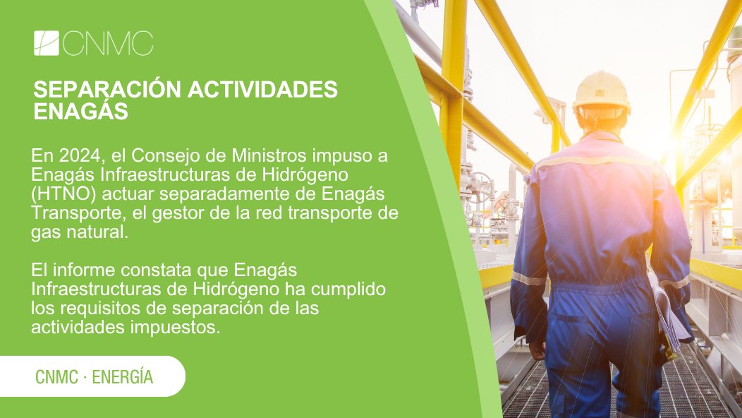#Energía| Analizamos la separación de actividades de Enagás como gestor de la red troncal de hidrógeno.

📃NP: bit.ly/3GUdSKQ