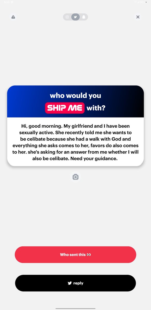 BlessedGirl001's tweet image. She wants to stop FORNICATING. And you can testify that she's been experiencing God's favour. Yet you want her to continue fornicating with you?
If you cannot be celibate with her,, then You both should go your separate ways. 📌