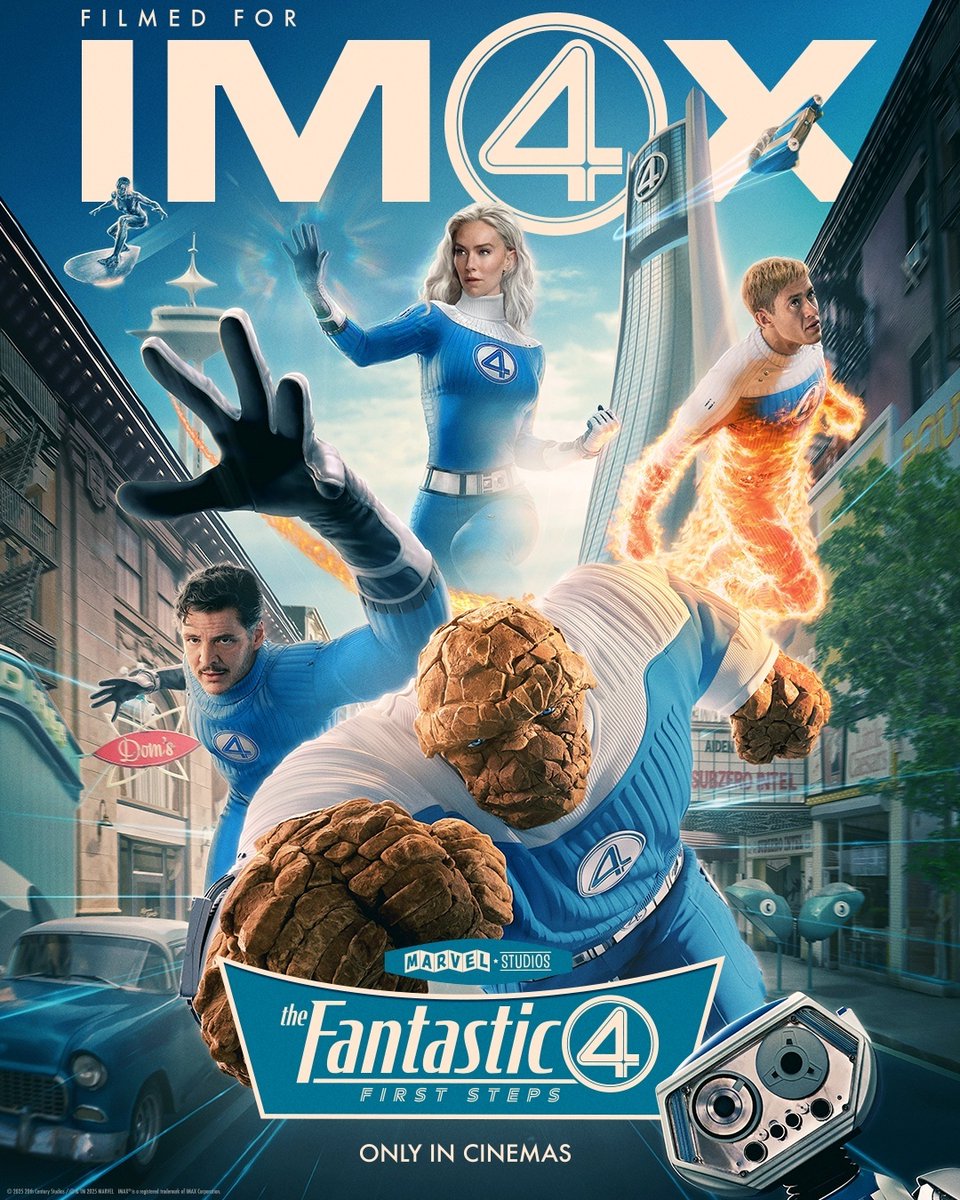 【映画館用両面ポスター】ファンタスティック4：ファースト・ステップ IMAX 7/25公開の『#ファンタスティック4：ファースト・ステップ』を #IMAX