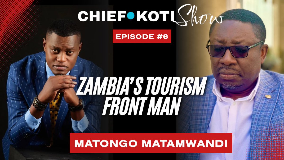 Chief Koti (@chiefkoti) on Twitter photo This week on #TheChiefKotiShow, a conversation for all of Africa! Chief Koti speaks exclusively with Matongo Matamwandi, CEO of <a href="/TourismZambia/">Zambia Tourism</a>.
Dive deep into his unique leadership style, vast business experience, and massive plans to transform #Zambia's tourism – a blueprint This week on #TheChiefKotiShow, a conversation for all of Africa! Chief Koti speaks exclusively with Matongo Matamwandi, CEO of <a href="/TourismZambia/">Zambia Tourism</a>.
Dive deep into his unique leadership style, vast business experience, and massive plans to transform #Zambia's tourism – a blueprint