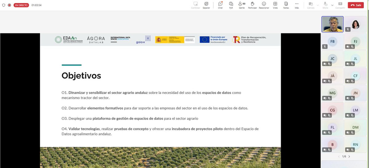 DIHAndAgrotech's tweet image. Objetivos y arquitectura del Centro Demostrador Espacio de Datos Agroalimentario de Andalucía @Jose__Aldana #EDAAn @khaosresearch @InfoUMA @AgriculturAnd @DIHAndAgrotech
🧑💼Dinamizar y sensibilizar el sector agrario andaluz sobre la necesidad del uso de los espacios de datos