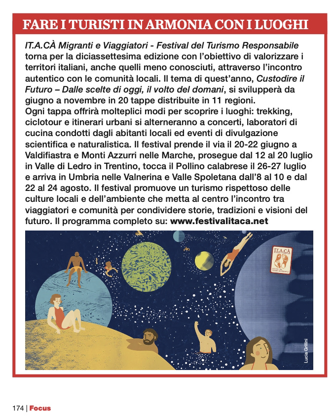 IT.A.CÀ festival del turismo responsabile (@festivalitaca) on Twitter photo 🤩Vogliamo esprimere un ringraziamento speciale a <a href="/Focus_it/">Focus</a> per l'importante visibilità! Il nostro festival è stato messo in evidenza tra gli eventi da non perdere sui numeri di giugno e luglio, disponibili in tutte le edicole d'Italia🥳 <a href="/AitrItalia/">A.I.T.R.</a> <a href="/BorghiAutentici/">Borghi Autentici</a> <a href="/Legambiente/">Legambiente</a> 🤩Vogliamo esprimere un ringraziamento speciale a <a href="/Focus_it/">Focus</a> per l'importante visibilità! Il nostro festival è stato messo in evidenza tra gli eventi da non perdere sui numeri di giugno e luglio, disponibili in tutte le edicole d'Italia🥳 <a href="/AitrItalia/">A.I.T.R.</a> <a href="/BorghiAutentici/">Borghi Autentici</a> <a href="/Legambiente/">Legambiente</a>