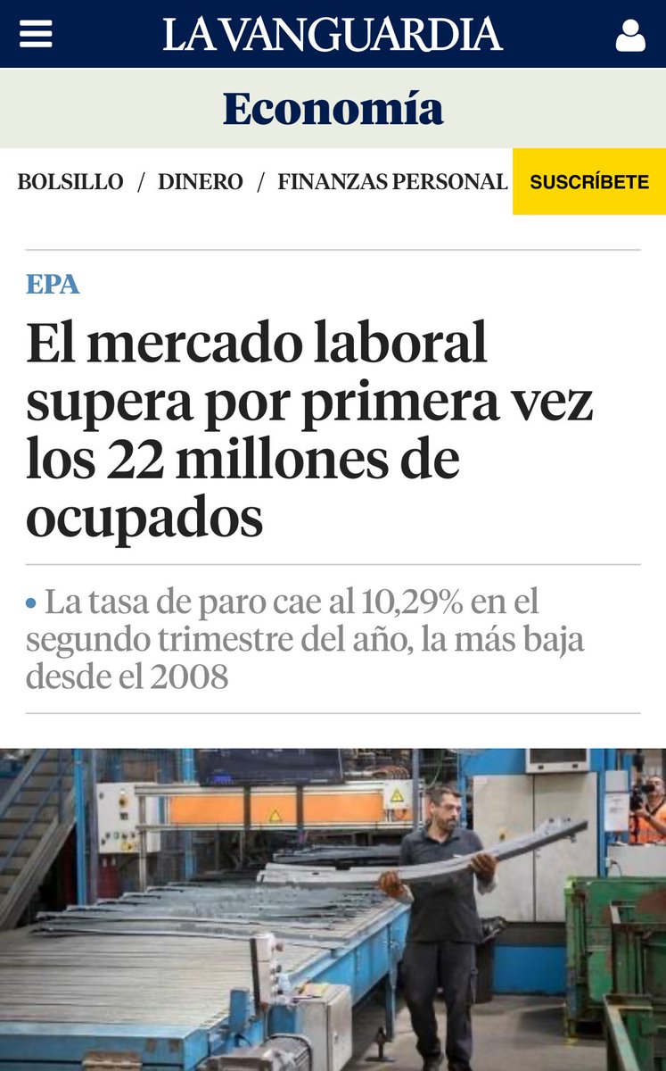 Emilio_M_M's tweet image. Dos noticias que se entienden muy bien juntas.
Hay cientos de miles de personas que están sin trabajar y las cuentan como “ocupados” porque son fijos discontinuos.
Cuando caiga el Gobierno y veamos las cifras reales de paro, vamos a flipar.