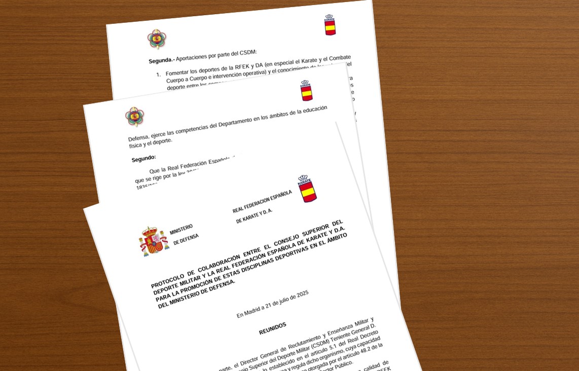 UGFAS_'s tweet image. 🇪🇸🤝🥋 ¡Histórico acuerdo entre el Ministerio de Defensa y la RFEK!

Karate y Fuerzas Armadas sellan una alianza que impulsa la formación marcial, valores compartidos y nuevas vías para deportistas en las FAS.

💡 Coordinado por UGFAS.
#Karate #FuerzasArmadas #UGFAS2025