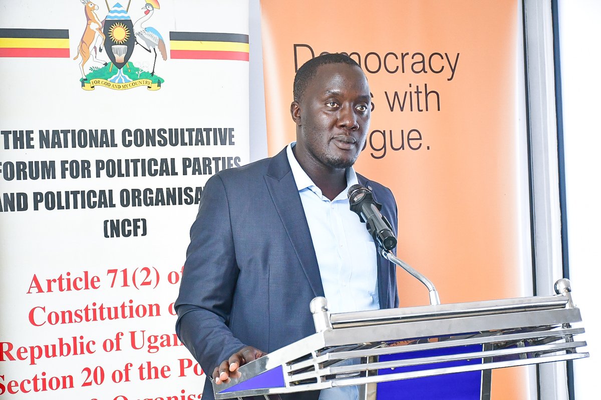 NimdUganda's tweet image. "We urge you to make a firm commitment: Let every press conference, every media appearance, and every social media post begin with a call to Ugandans to uphold peace during the elections." - @PrimusBahiigi
#Tuongea #LetPeaceLeadUG