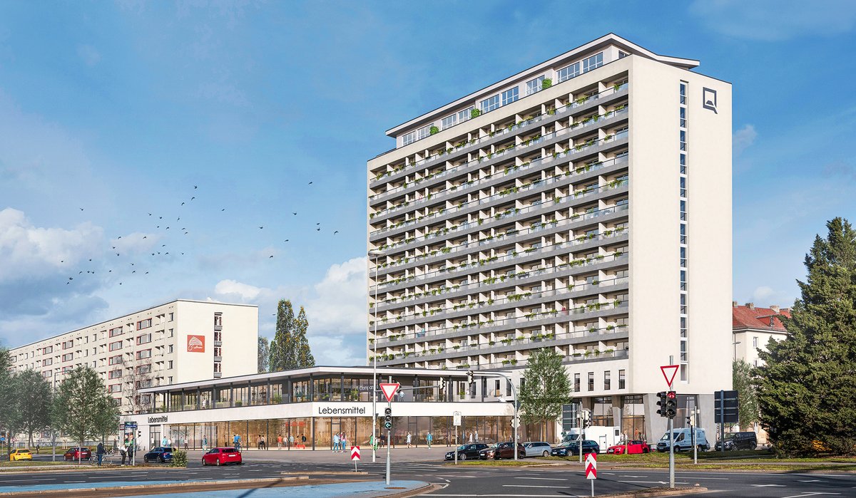 #Goodnews: Die Sanierung der stadtbekannten "Platte" in #Dresden ist erfolgreich abgeschlossen. 👍 Nun kann neues Leben einziehen! Das Projekt SIGHT umfasst 150 neue Wohnungen ▶  iz.de/projekte/news/…