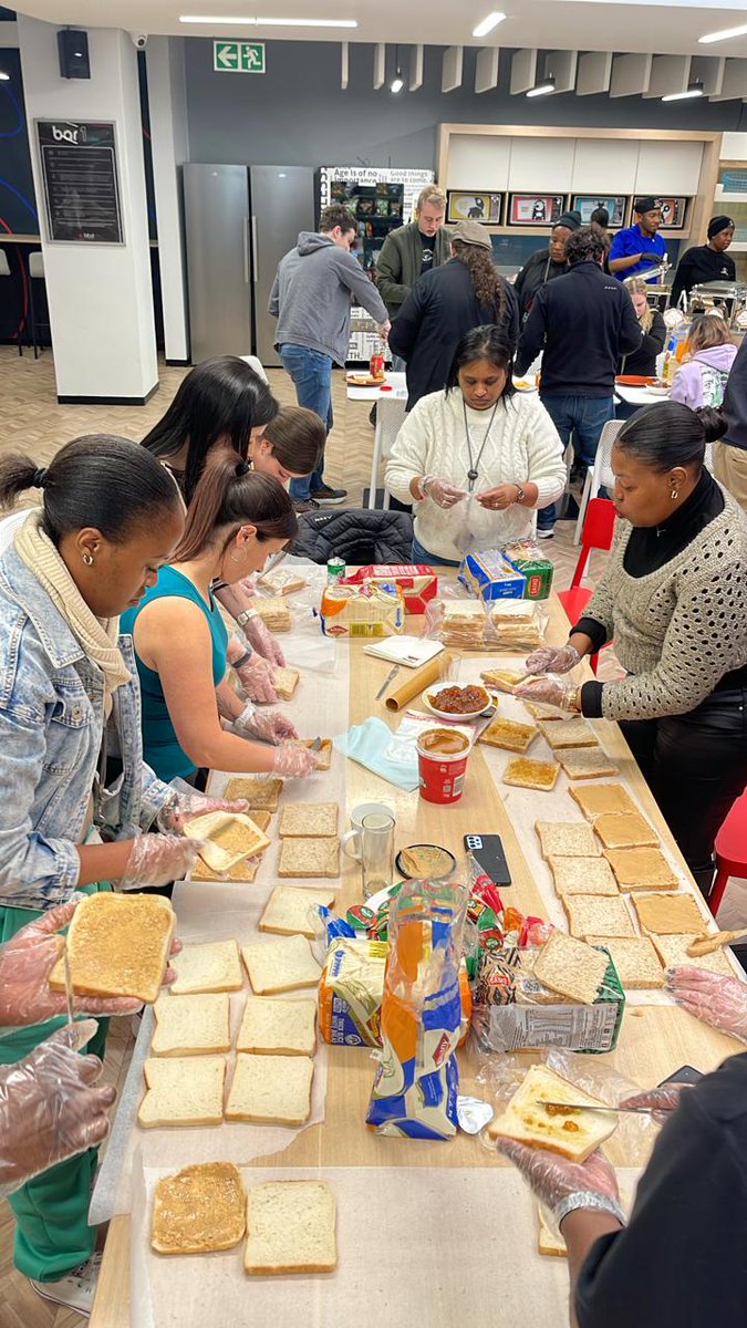 Across our Joburg, Pretoria and Cape Town hubs, BBDers came together to make over 2 000 sandwiches for those in need – showing that small acts, done together, can make a big impact. Thank you to everyone who got stuck in – your heart and hands made all the difference 🌟❤️