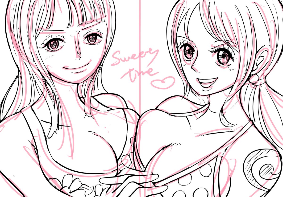 apple7apo's tweet image. 最近投稿した絵の下書き