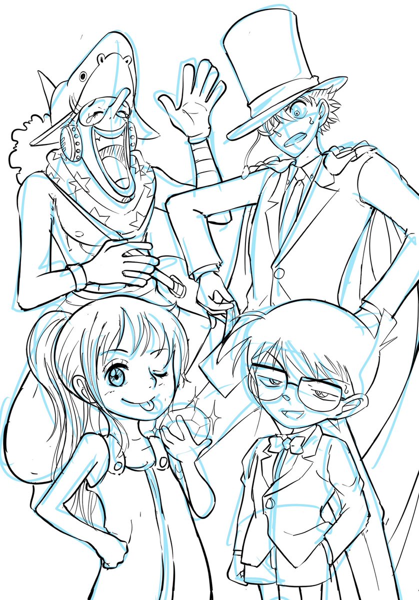 apple7apo's tweet image. 最近投稿した絵の下書き