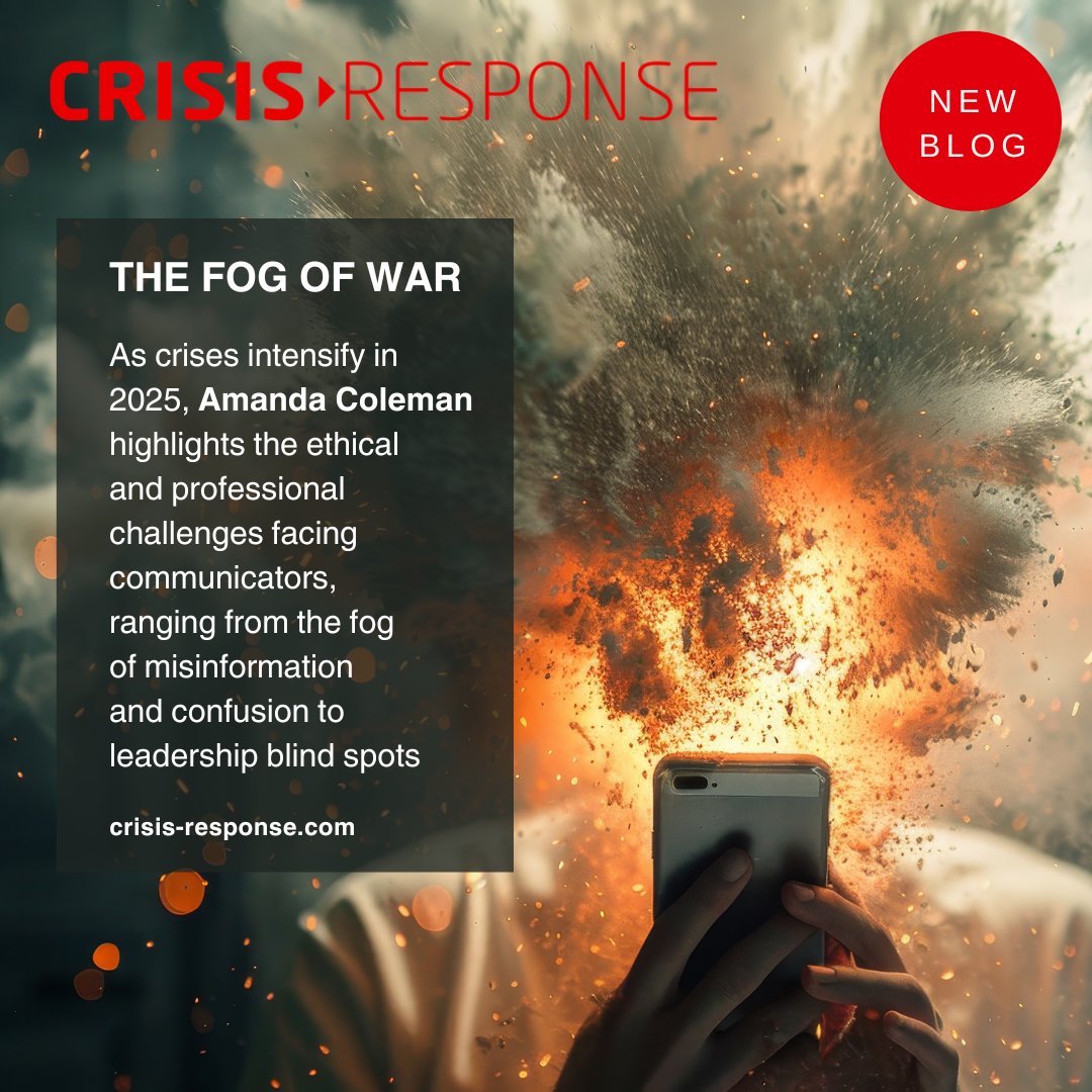 Crisis Response Journal (@crj_reports) on Twitter photo <a href="/amandacomms/">Amanda Coleman</a> explores the challenges faced by communicators amid crisis and confusion, urging them to lead with ethics, update crisis plans, and be recognised as strategic advisors who can challenge and guide under pressure
Read here: bit.ly/3TT5YEr <a href="/amandacomms/">Amanda Coleman</a> explores the challenges faced by communicators amid crisis and confusion, urging them to lead with ethics, update crisis plans, and be recognised as strategic advisors who can challenge and guide under pressure
Read here: bit.ly/3TT5YEr