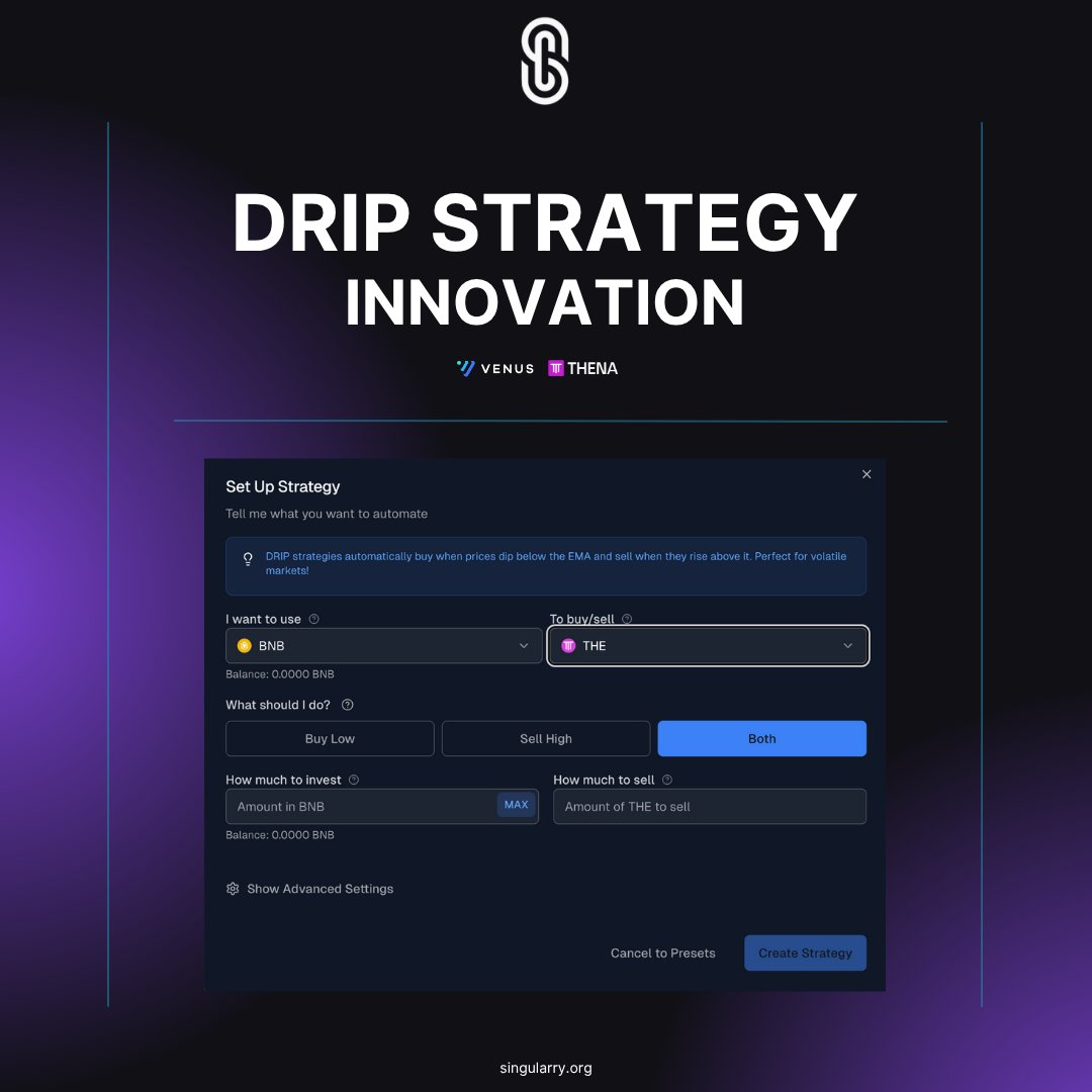 ⚠️ Most DeFi users still trade on emotion.

Here's how DRIP flips the script with automated market timing — so you never FOMO in or panic sell again 🧠

🧵👇 Let’s break down one of the smartest AI x DeFi strategies you’re not using (yet):

1.⁠ ⁠Introducing: DRIP

Dynamic