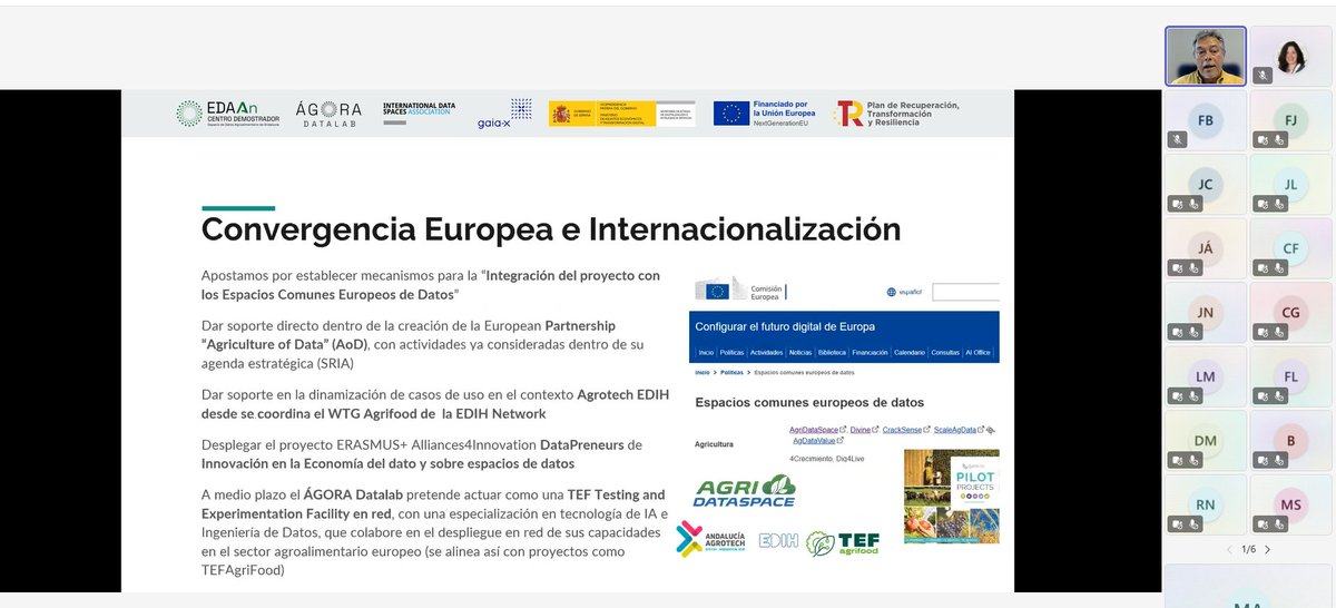DIHAndAgrotech's tweet image. En el seminario web Espacios de Datos: Un Nuevo Paradigma para el Intercambio de Información @Jose__Aldana recuerda la colaboración con @DIHAndAgrotech en el proyecto del Centro Demostrador de EDAAn @khaosresearch @AndaluciaJunta @AgriculturAnd @InfoUMA #innovación #datos