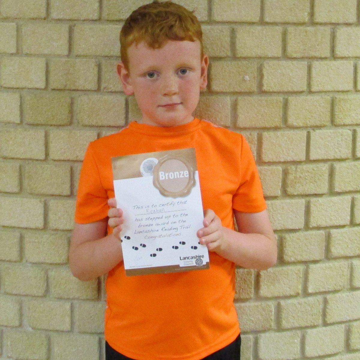LancsLibraries's tweet image. Reuben from #BarnoldswickLibrary has won his Bronze Award for the Lancashire Reading Trail. His favourite book so far is The Gingerbread Man. He and his sister have also both successfully become #LancsReadingHeroes this summer, what a great start to the holidays!