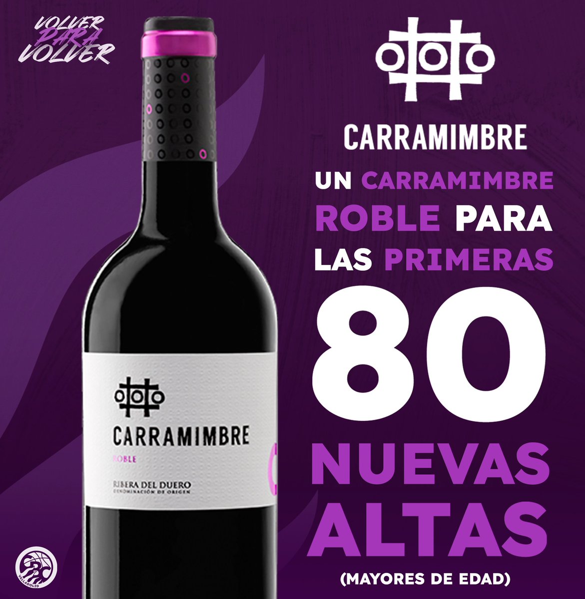 CBC_Valladolid's tweet image. 🙌 ¡𝗔𝗕𝗢𝗡𝗔𝗥𝗧𝗘 a este equipo justo ahora 𝘁𝗶𝗲𝗻𝗲 𝗽𝗿𝗲𝗺𝗶𝗼!
🍷 ¡Las 8⃣0⃣ primeras nuevas altas de mayores de edad serán obsequiadas con una botella de @vinocarramimbre!
👉 Abónate en: bit.ly/3TJqA1B
@UEMC #PucelaBasket