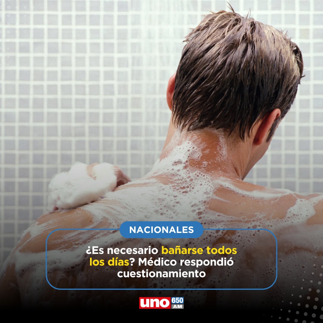 Radio Uno 650 AM (@uno650am) on Twitter photo ¿Es necesario el baño diario? 😱🚿
👉El <a href="/drrobertnunez/">Dr. Robert Núñez 🇵🇾</a> mencionó que, según estudios, no es necesario bañarse todos los días durante los meses fríos, por la resequedad que podría causar en la piel.
🗣️"Siempre hay que higienizar las partes que producen muchas veces olores, pero ¿Es necesario el baño diario? 😱🚿
👉El <a href="/drrobertnunez/">Dr. Robert Núñez 🇵🇾</a> mencionó que, según estudios, no es necesario bañarse todos los días durante los meses fríos, por la resequedad que podría causar en la piel.
🗣️"Siempre hay que higienizar las partes que producen muchas veces olores, pero