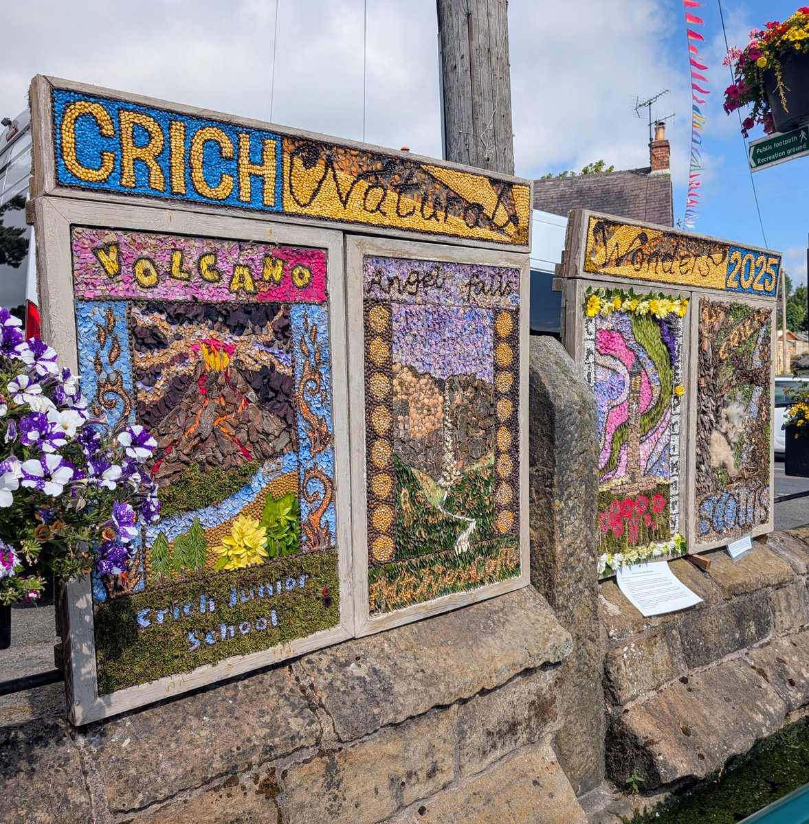 PhilippaWrites's tweet image. A Derbyshire well dressing is a work of art, first and foremost. It is made out of natural materials, in particular petals and seeds, and lichens, moss and anything else that suits the task.

globalcomment.com/an-honestly-in…