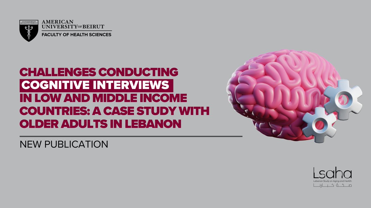 LSAHA_AUB's tweet image. 📚 New Publication Alert!
Our latest article published in Survey Methods explores the real-world challenges of conducting cognitive interviews in Low and Middle Income Countries, using a case study from Lebanon 🇱🇧.
📖Read the full article here: surveyinsights.org/?p=21128