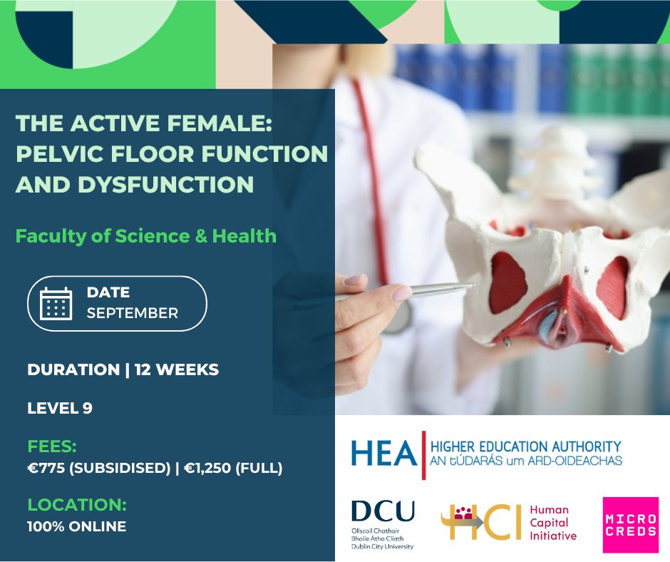 DCULearn's tweet image. 💊 Boost your expertise in dietary supplements for sport, exercise &amp;amp; health with DCU’s 100% online Level 9 micro-credential!

📅 Starts Sept 2025 | ⏳ Apply by Aug 30

💶 50% subsidy available (€625)

📚 Duration: 12 weeks 

👉 Apply now: dcu.ie/snpch/science-…

#CPD #DCU