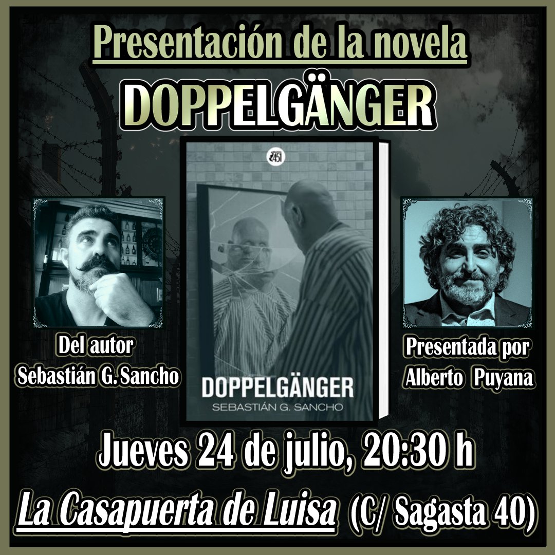 Hoy estarán en el bar <a href="/AlbertoPuyana/">Alberto Puyana</a> y <a href="/SebastianGSanch/">Sebastián G. Sancho</a> #losjuevesenlacasapuerta