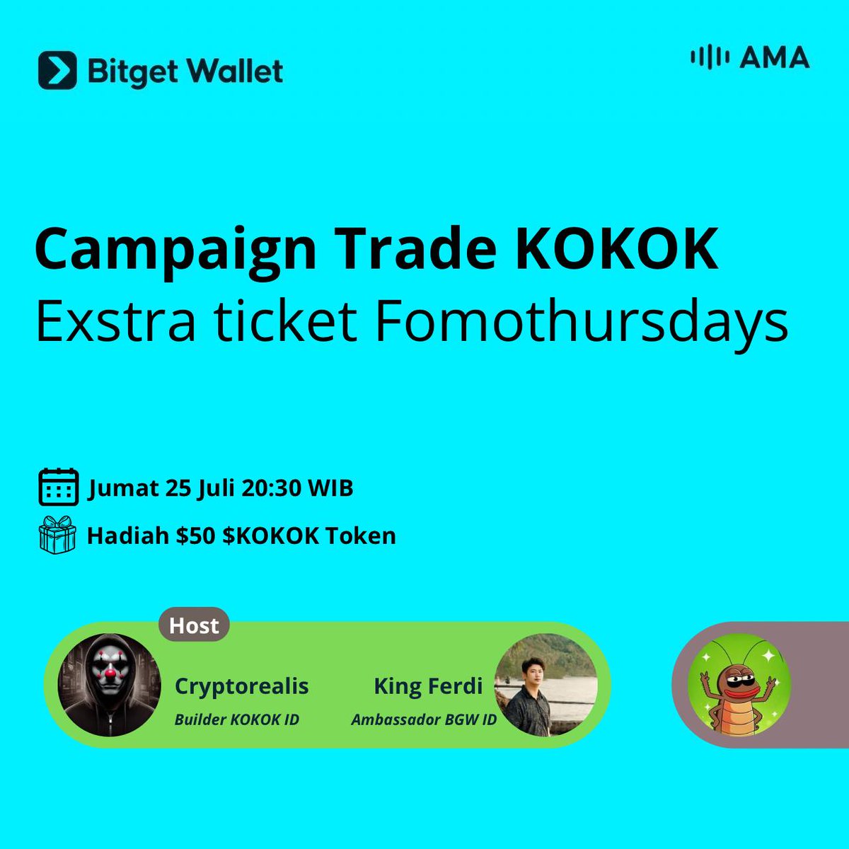 𝗖𝗮𝗺𝗽𝗮𝗶𝗴𝗻 𝗧𝗿𝗮𝗱𝗲 𝗞𝗢𝗞𝗢𝗞 𝗱𝗶 𝗕𝗶𝘁𝗴𝗲𝘁 𝗪𝗮𝗹𝗹𝗲𝘁 𝗮𝗸𝗮𝗻 𝗸𝗶𝘁𝗮 𝗯𝗮𝗵𝗮𝘀 𝘁𝘂𝗻𝘁𝗮𝘀 𝗱𝗲𝗻𝗴𝗮𝗻 𝘀𝗮𝗹𝗮𝗵 𝘀𝗮𝘁𝘂 𝘁𝗲𝗮𝗺 𝗕𝗶𝘁𝗴𝗲𝘁 𝗪𝗮𝗹𝗹𝗲𝘁 𝗜𝗗!

Ikuti #AMA nya dan menangkan hadiahnya 🥳

📍 Tempat : t.me/KOKOK_IDN
📅 25 Juli