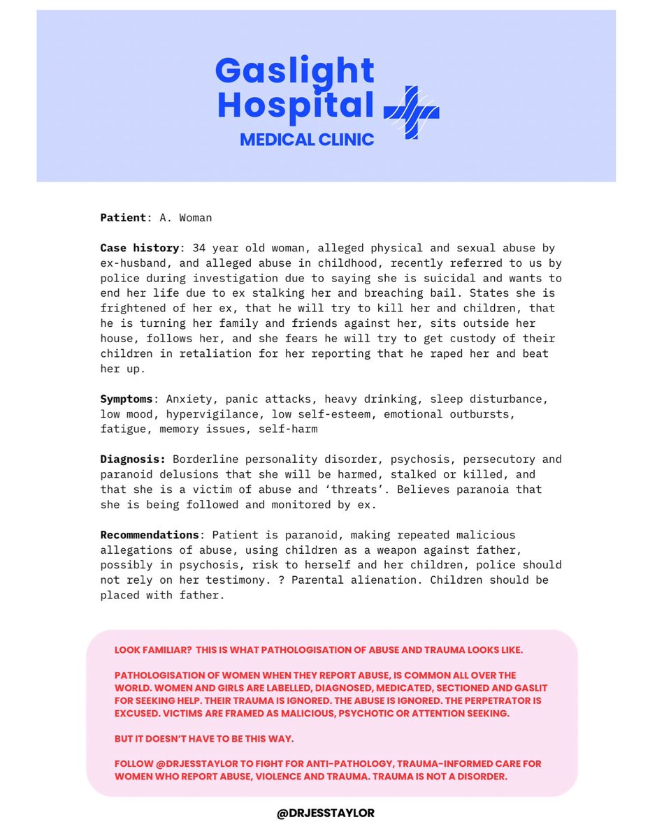 DrJessTaylor's tweet image. SWIPE to see the alternative! 🧠
I have built this case example from hundreds of cases I have seen and heard (and real women I have met in this exact situation). I know some of this will be uncomfortably familiar to many of you.
I have created these two examples to demonstrate…