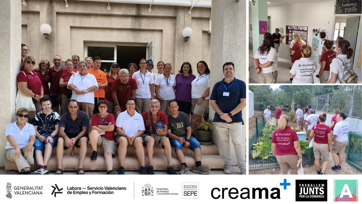 Un  año más las especialidades de Sociosanitaria y Dinamización del Taller  de Empleo Marina Alta XIV de CREAMA visitan las Instalaciones de  <a href="/aprosdeco_/">APROSDECO</a> en La Xara.
#GvaLabora #Creama #MarinaAlta #TreballemJuntsPerLaComarca #Aprosdeco