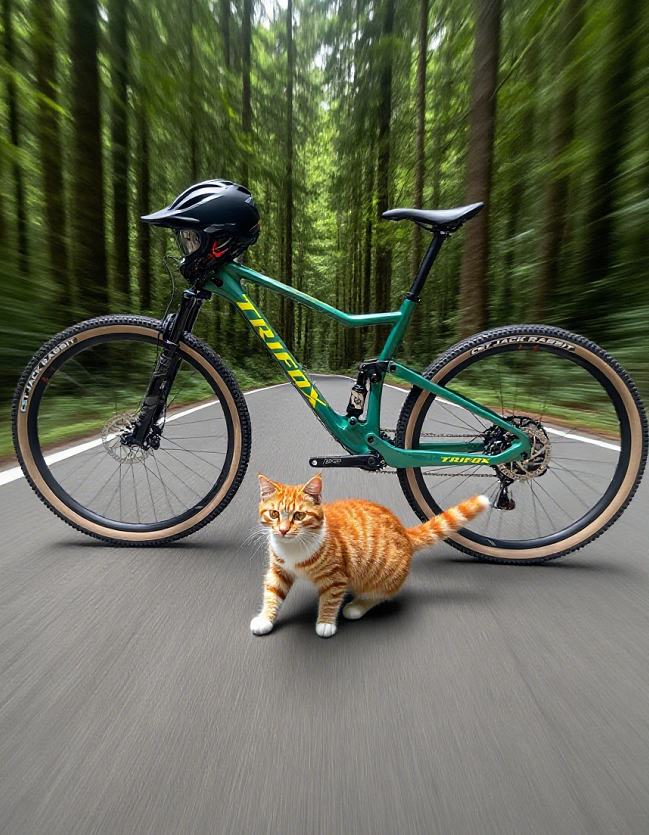 😁Tag your cat who thinks they're ready to trade their windowsill for singletrack. 🚵😼
 
🐾The full suspension bike:  bit.ly/3WVlNeo

#catonabike #trifoxbike #bikelife #cyclinglife #fullsuspensionbike #mtb #carbonfiberbike