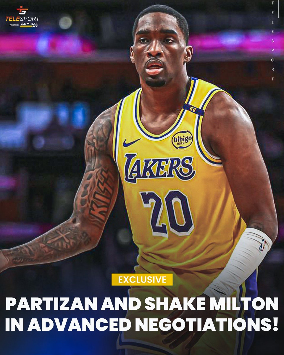 BREAKING: Partizan closing in on a guard?! 🔥⚫⚪

According to оur exclusive sources, Shake Milton and Partizan are in advanced talks, and the Serbian club is currently the frontrunner to land his signature! The American guard is a free agent following his departure from the Los
