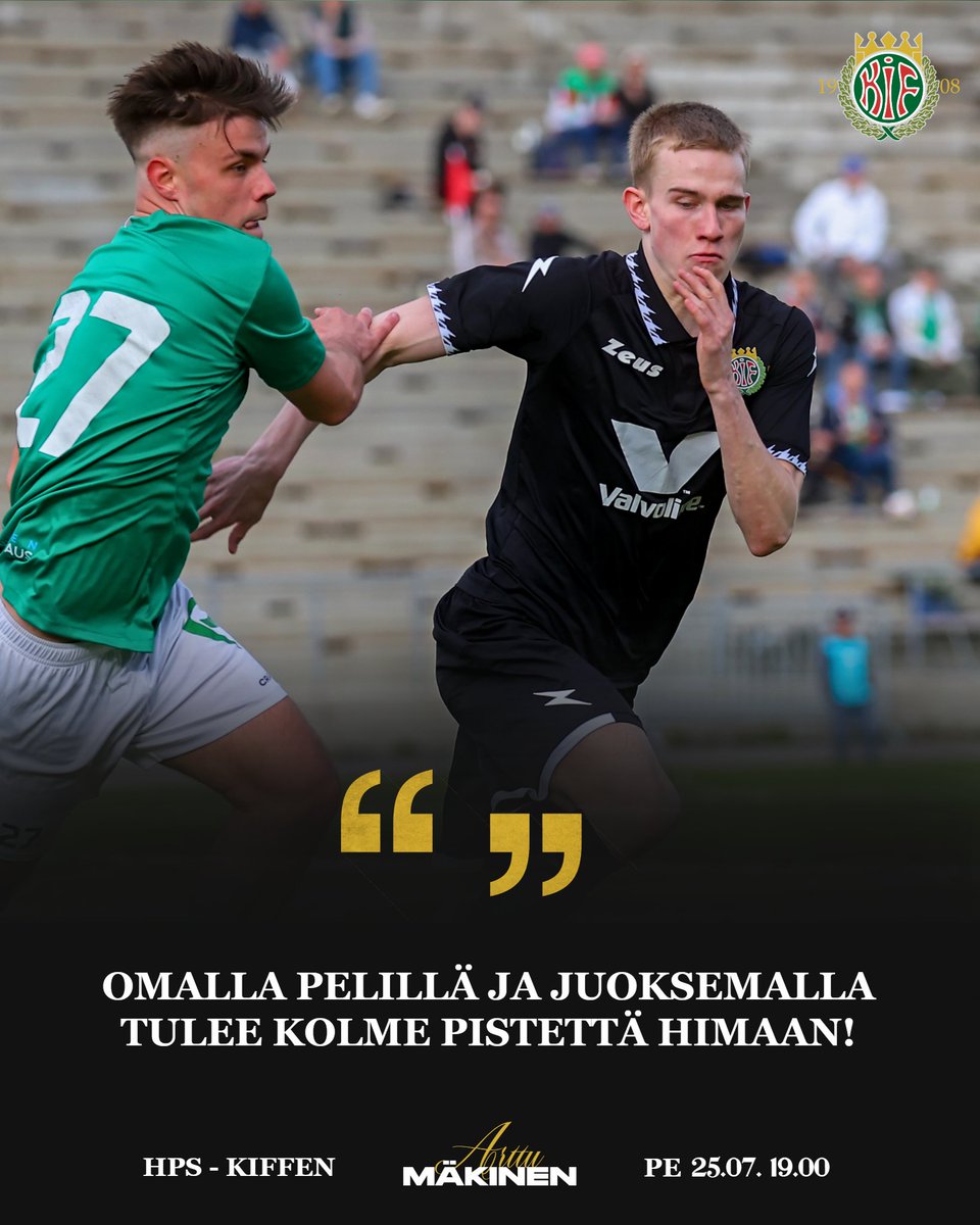 🟢 𝐏𝐞𝐫𝐣𝐚𝐧𝐭𝐚𝐢-𝐢𝐥𝐭𝐚𝐧𝐚 𝐝𝐞𝐫𝐛𝐲! ⚫

Vihreät Jääkärit isännöivät Mustia Hurmureita huomenna Paloheinässä. Otteluennakossa kommentit päävalmentaja Niko Leppäseltä ja laitapuolustaja Arttu Mäkiseltä.

fckiffen.fi/ennakko-hps-25…