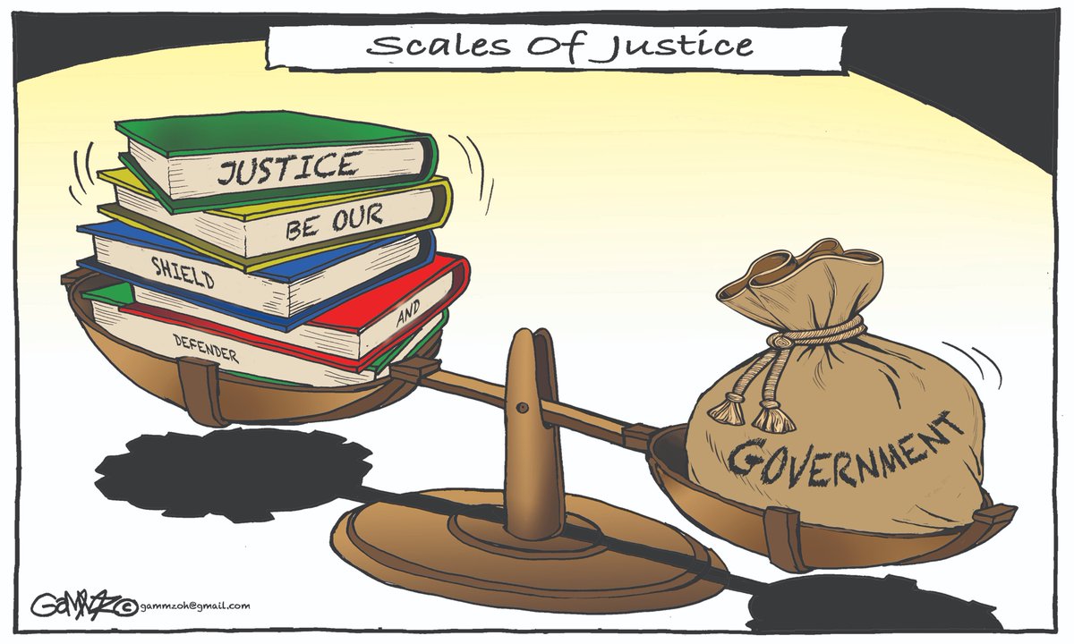 kiddoGAMMZ's tweet image. #judiciaryontrial Justice... Cartoon for @StandardKenya @KTNNewsKE @ktnhome_