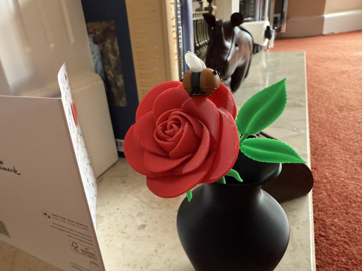 AstroMikeMerri's tweet image. The trouble with 3D printing flowers is that you attract 3D-printed wildlife.