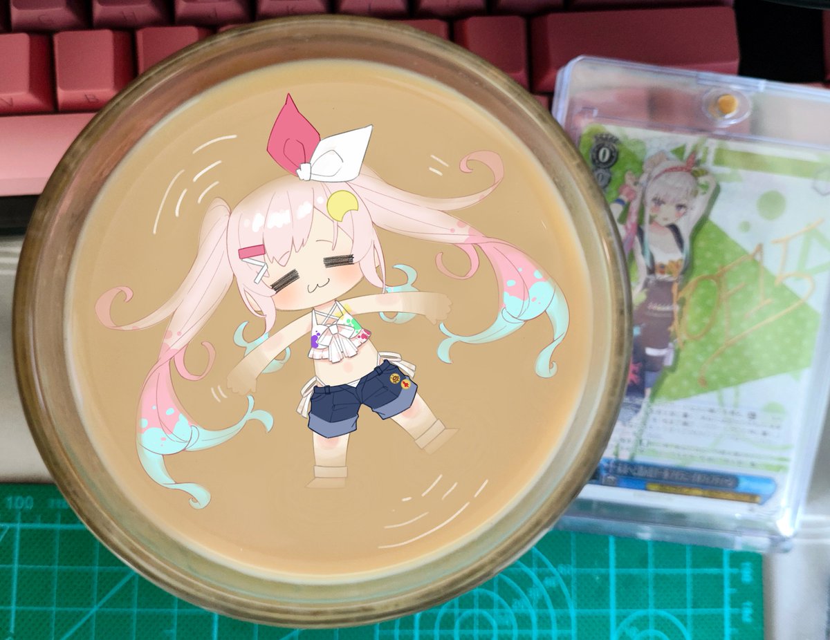 SaltedfishC's tweet image. Made some milk tea today... hmm, tastes like Yopi! So good!

#ioarts