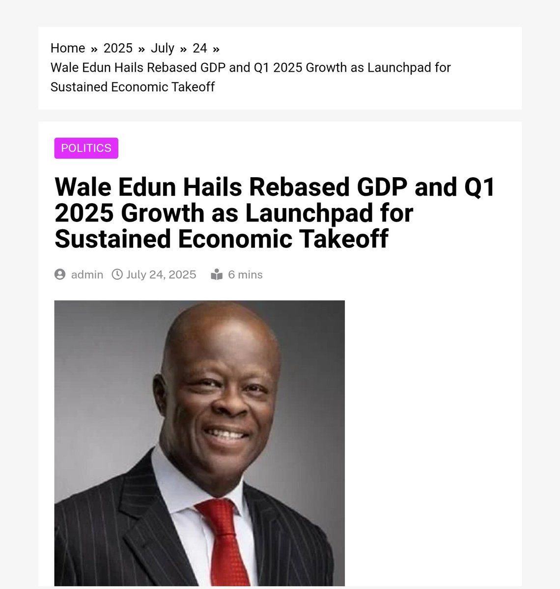 cbngov_akin1's tweet image. The Minister reaffirmed the government’s medium-term target of achieving 7% annual GDP growth, emphasizing that structural reforms, fiscal discipline, and strategic investments will be key to attaining this goal.
“Our goal is not just growth, but growth with impact, especially…