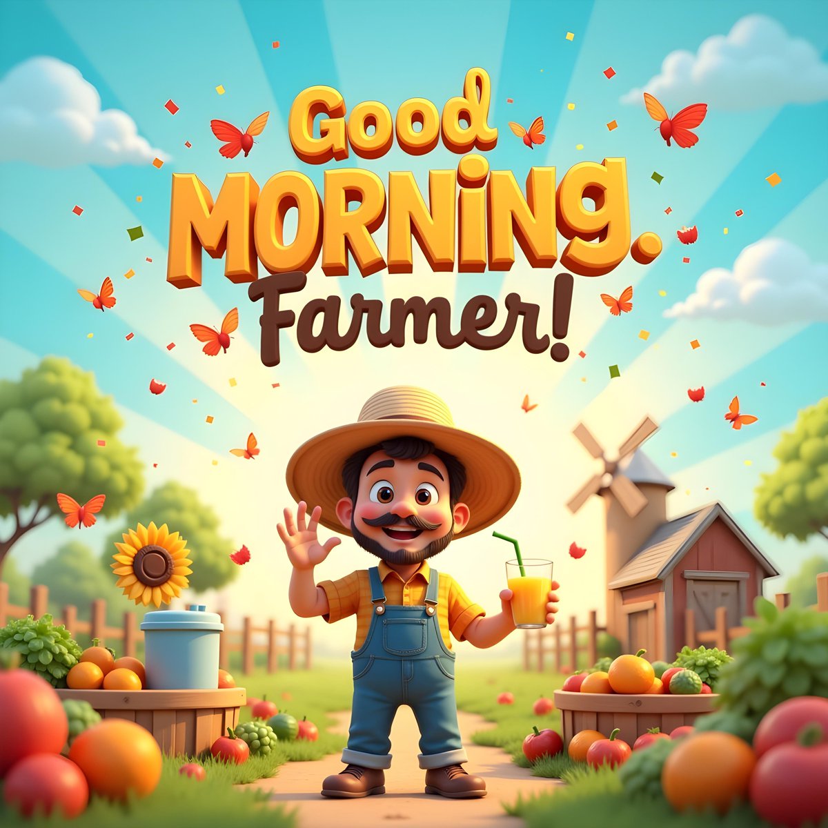 🌞 Good Morning Farm Clicker Family! 🌾

Let’s welcome this beautiful Thursday morning together!
May your fields be fertile and every click bring you more rewards! 🚜💰

🔔 Today’s Reminders:
✨ Don’t forget to plant your seeds!
💧 Check your Water Tank – if it’s full, bonus