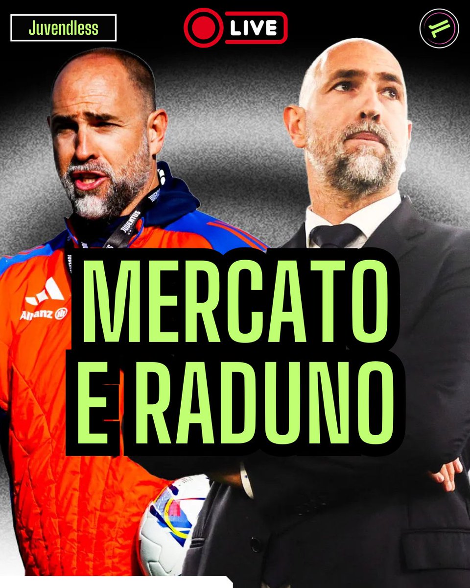 JuvEndLess's tweet image. Che aria tira alla Continassa? Lo approfondiremo questo oggi in 🔴LIVE alle 18 sul canale You Tube in bio tra situazioni mercatarie (che stanno generando delle perplessità) e il raduno imminente di oggi. Vi aspetto ⚪️⚫️ #Juventus #calciomercato #juvendless