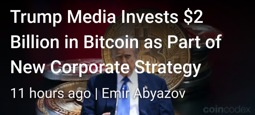 Dicen que la familia Trump ha comprado mucho BTC. (dos mil millones $)  🤑
