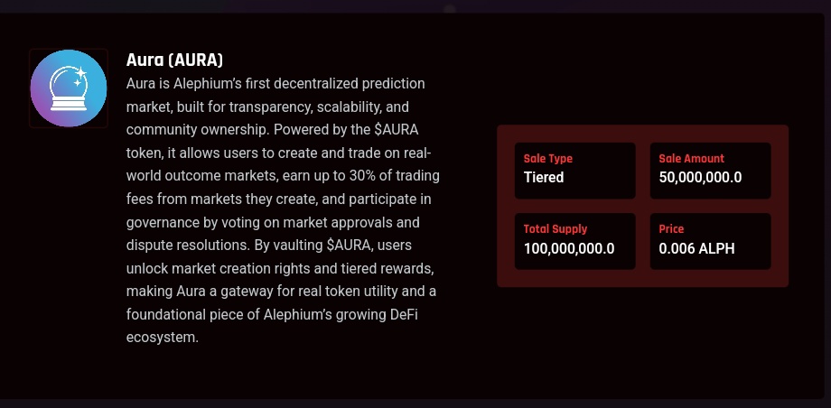 David (ℵ) (@alphvibes) on Twitter photo Big day ahead on @AlphPad_ 
$AURA is ticking all the boxes;
transparency, 
innovation, 
real builders, and
strong community vibes.
This is the kind of project that shows why <a href="/alephium/">Alephium</a> is different.
Let’s go $AURA fam tomorrow we make history! 🌟🔥 Big day ahead on @AlphPad_ 
$AURA is ticking all the boxes;
transparency, 
innovation, 
real builders, and
strong community vibes.
This is the kind of project that shows why <a href="/alephium/">Alephium</a> is different.
Let’s go $AURA fam tomorrow we make history! 🌟🔥