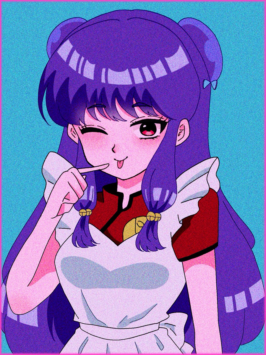 nagisasi_i's tweet image. らんま½ シャンプー 🍥
 #らんま  #らんまアニメ  #ranma  #シャンプー #イラスト