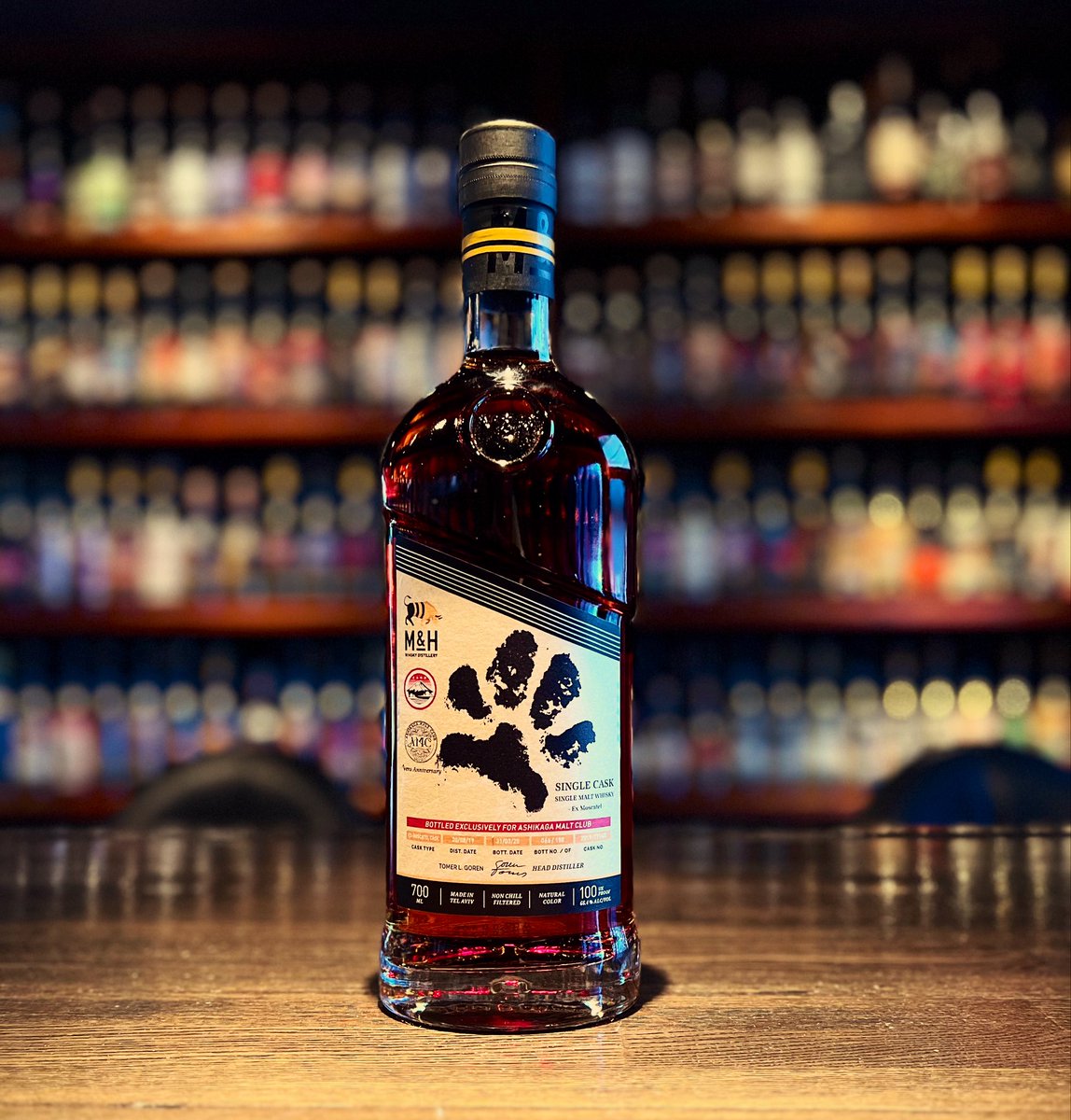 2025年6月に栃木県足利市にオープン‼️
Bar「ASHIKAGA MALT CLUB」様の開業記念PB🥃✨おめでとうございます㊗️
＊『M&amp;H SINGLE CASK EX-MOSCATEL AMC-PB』✨
話題のイスラエルシングルモルト🎶
濃厚なダージリン✨

＊26日(土)オープン予約の為、空き2席です。ご来店の際はご連絡下さい。