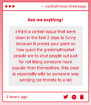 Sarahphina_SP's tweet image. Not sure what you're talking about, but... shrug. I was right. I'm not happy about being right, honestly.