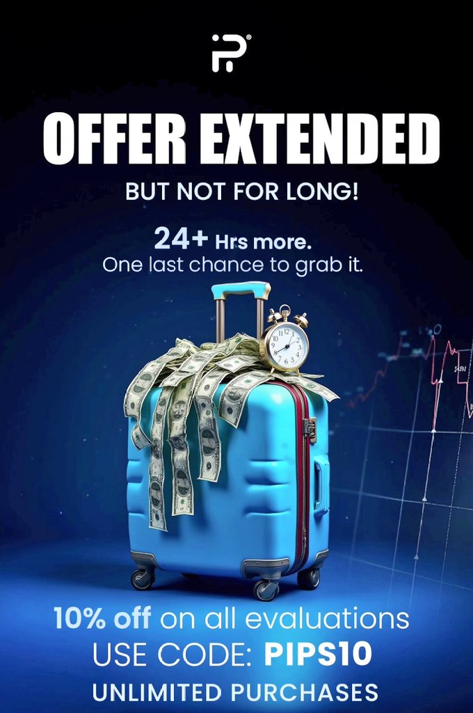 Chandmoon |๐ฆ (@bigbirdx_) on Twitter photo LIMITED TIME OFFER ๐ซด
Don't Miss Out!
<a href="/fundingpips/">FundingPips</a> extending this exclusive offer, but time is running out! You have 24+ hours left to seize this incredible opportunity.
Get Ready to Boost Your Trading Journey!
๐น10% OFF on all evaluations!!
๐นCode "PIPS10"
๐นUNLIMITED LIMITED TIME OFFER ๐ซด
Don't Miss Out!
<a href="/fundingpips/">FundingPips</a> extending this exclusive offer, but time is running out! You have 24+ hours left to seize this incredible opportunity.
Get Ready to Boost Your Trading Journey!
๐น10% OFF on all evaluations!!
๐นCode "PIPS10"
๐นUNLIMITED