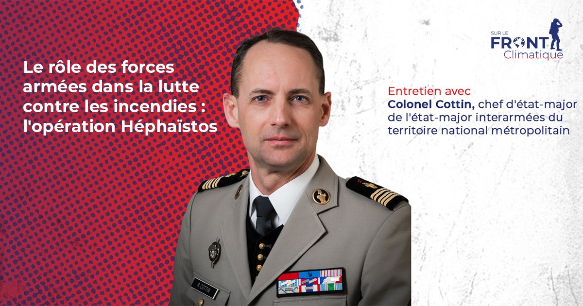 ObsDefClim's tweet image. 🎙 🔥Quelles sont les missions des forces armées face au risque incendie ? Comment s&apos;organise la gestion de crise au sein du ministère des Armées face aux risques d&apos;origine climatique ?

Écouter l&apos;épisode ➡️ cutt.ly/yrPMJtMc 

#SLFC #incendies #FeuxDeForet #armee #defense