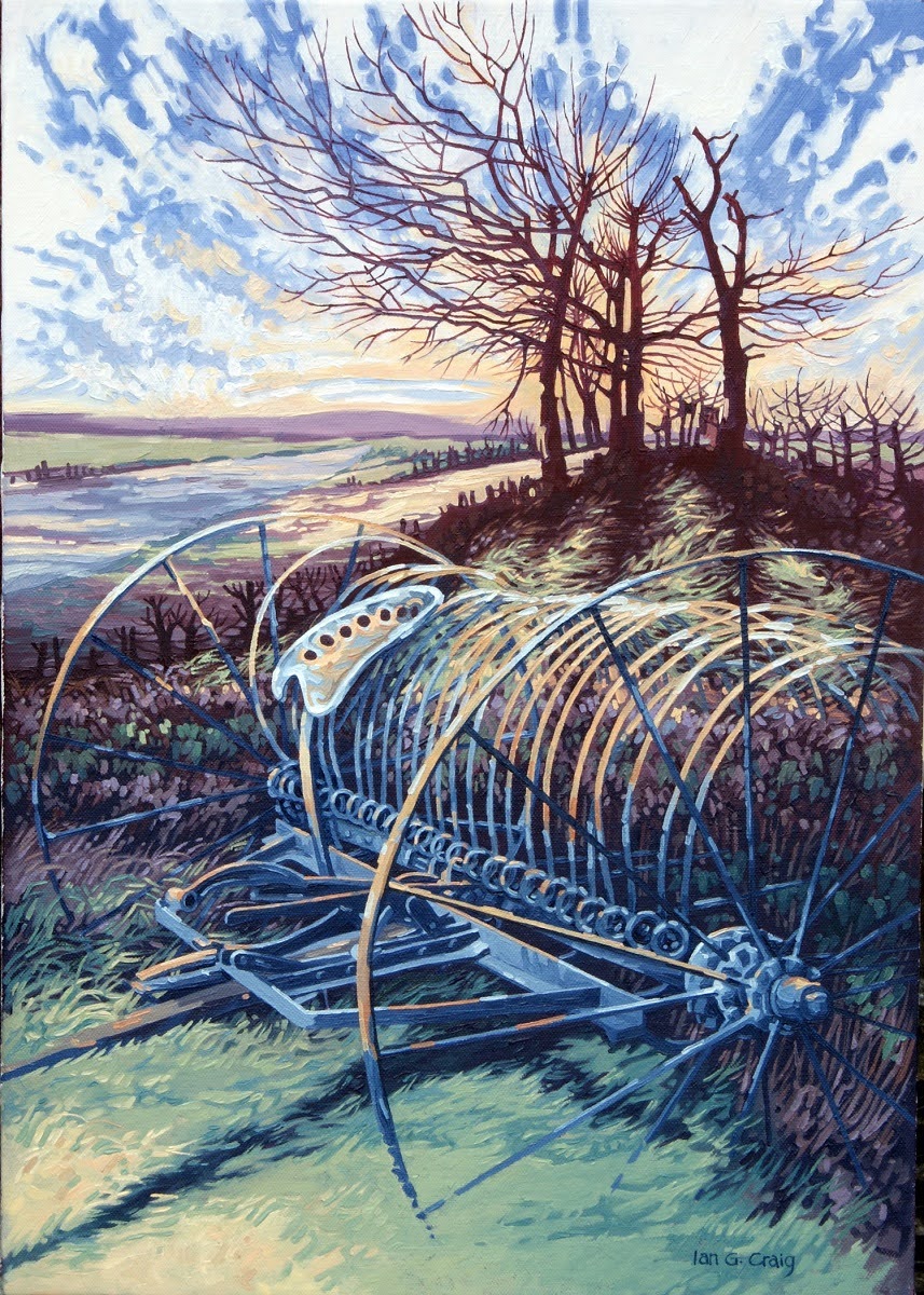 IanGordonCraig's tweet image. #Landscape #Painting. Oil painting about time passing.