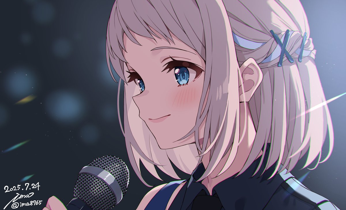ima8765's tweet image. 生誕ミニライブがとっても良かったのでちょっと顔だけでも描きました
リーリヤお誕生日おめでと!👏👏👏
#葛城リーリヤ生誕祭2025
#学マス