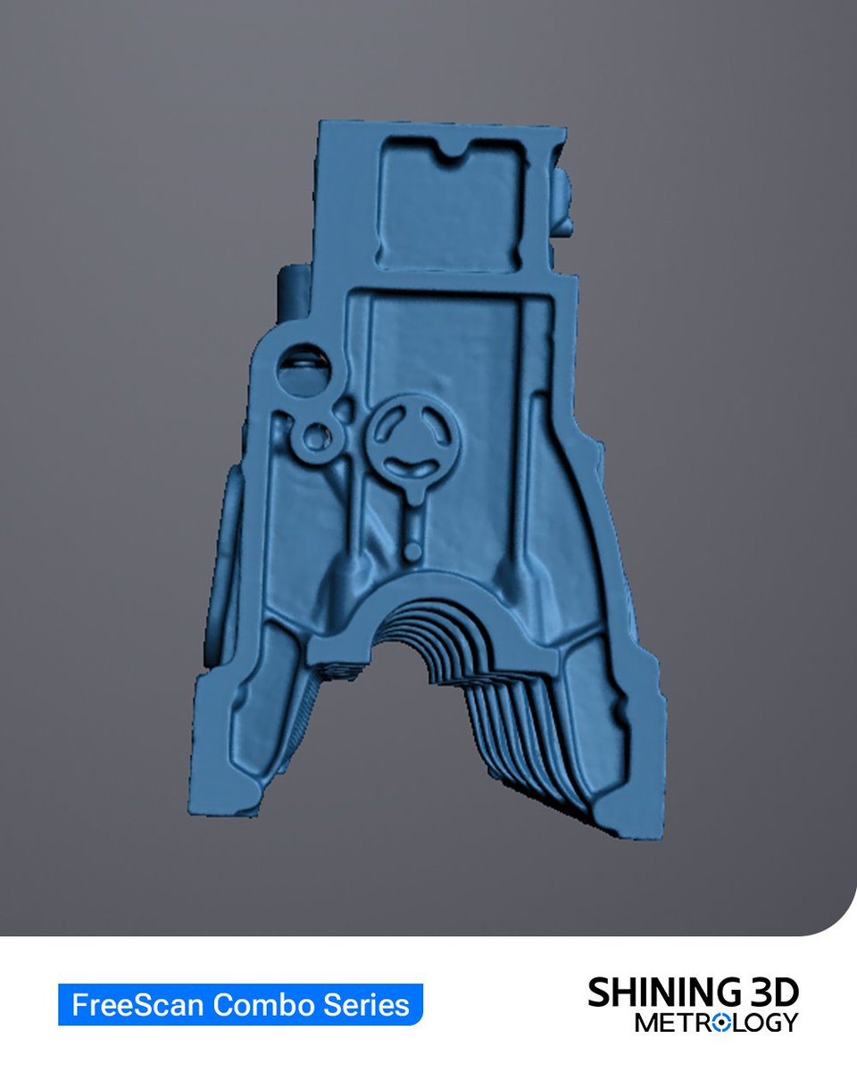 Shining3D's tweet image. ⚙️FreeScan Combo Series scanned this cylinder block effortlessly—its lightweight, ergonomic design makes it easy to operate in narrow, hard-to-reach spaces.
🔗 Explore the scan data: hubs.ly/Q03vnvwm0
#3DScanning #EngineParts #HighPrecision #AutomotiveCustomization